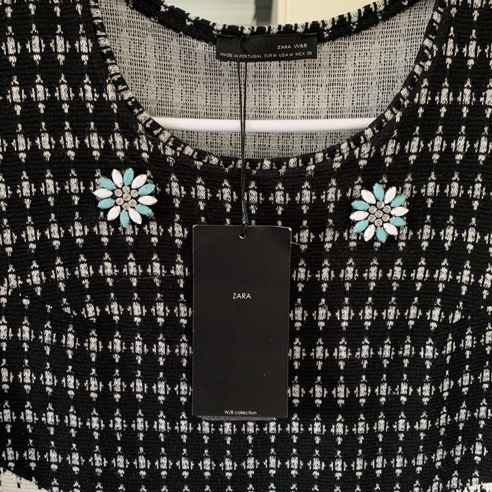 Black Patter Dress - Picture 4 of 7